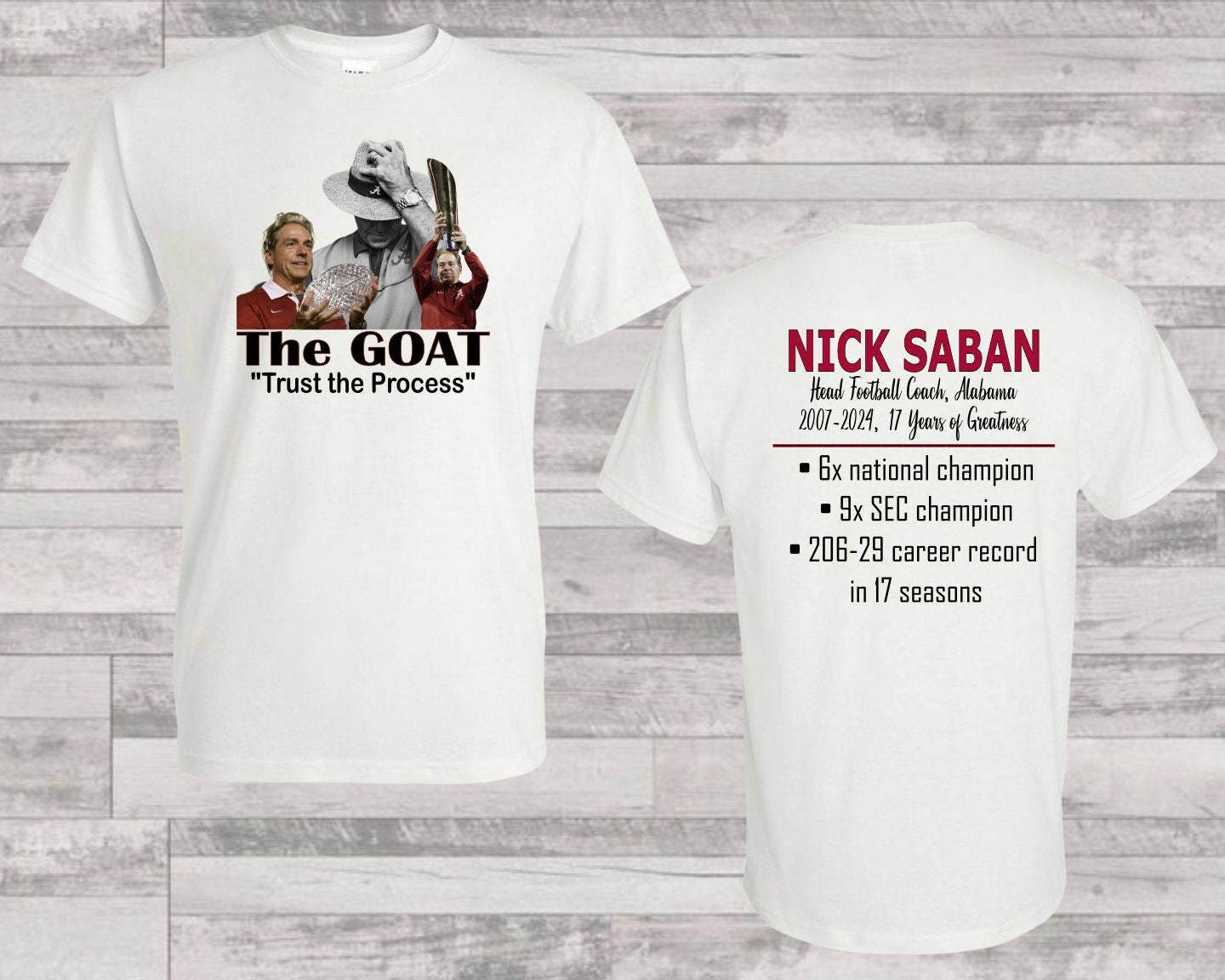 Exclusive Nick Saban Shirts for Alabama Fans – Celebrate the GOAT!