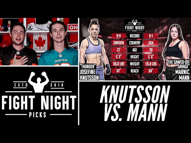 Josefine Knutsson vs Marnic Mann: UFC Noche 2023 Full Fight Recap