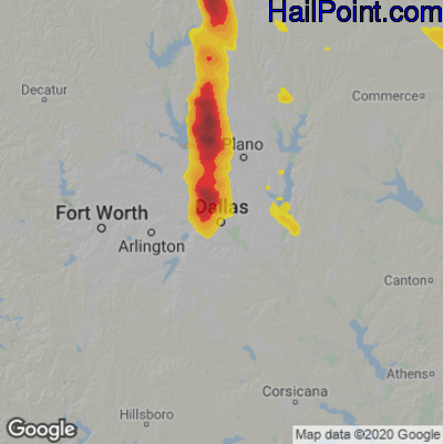 Dallas Hail Map: Interactive Storm Damage Tracker for 2024