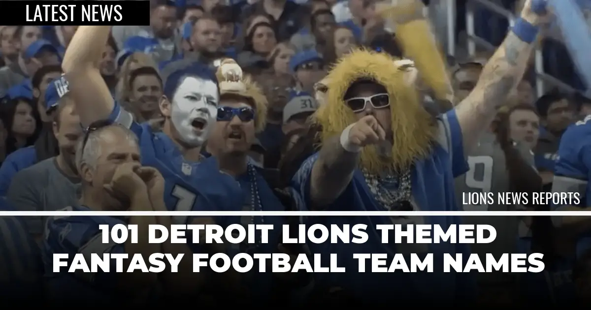 Best Funny Lions-Themed Fantasy Football Team Names for 2024