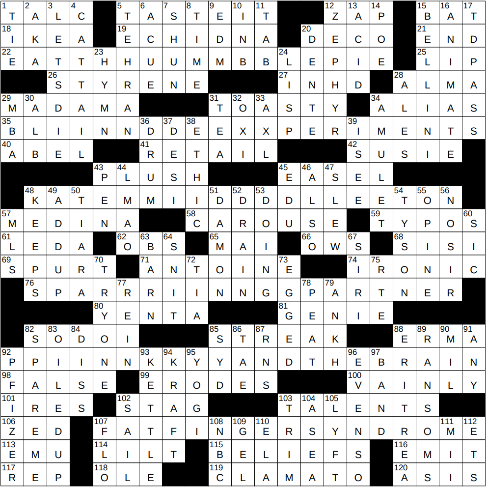 Research Trials Using Withheld Information in NYT Crossword: Latest Answer