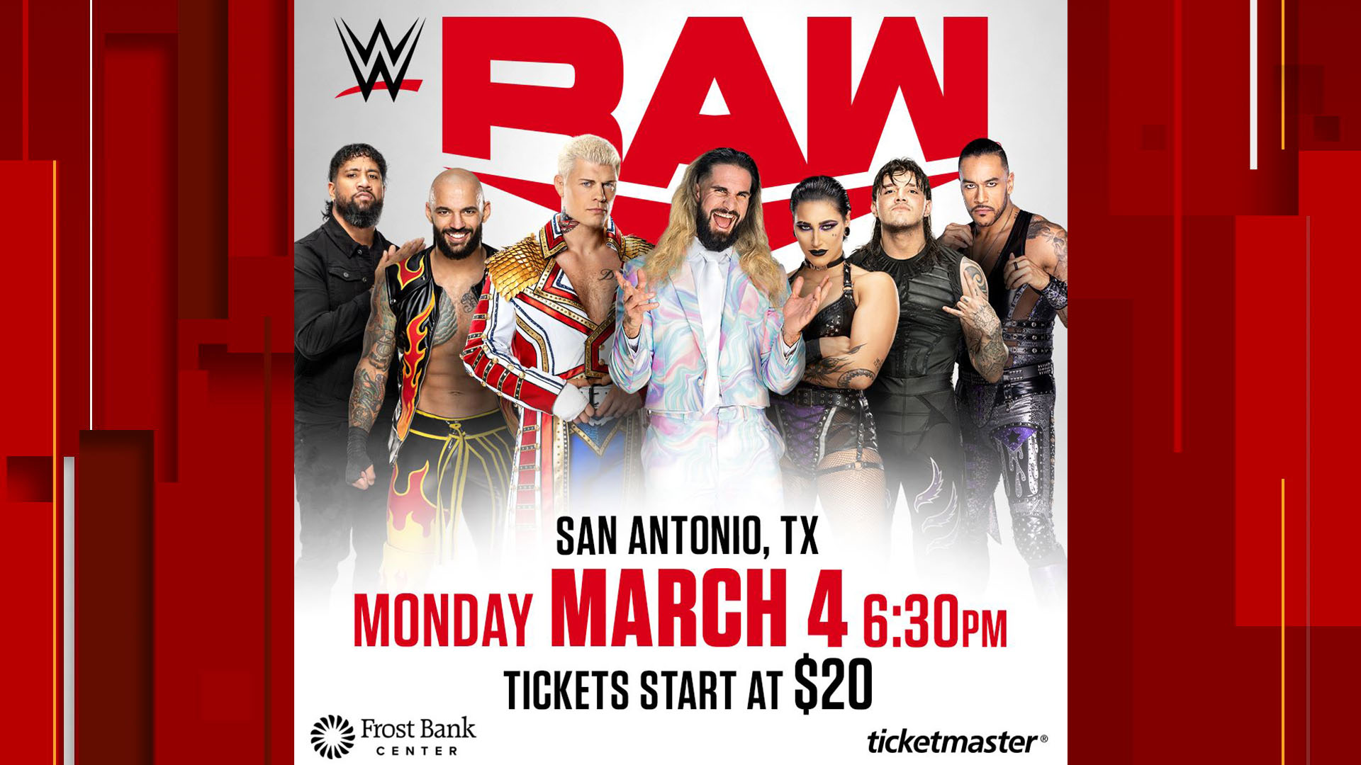 WWE Monday Night Raw Returns to San Antonio in 2024