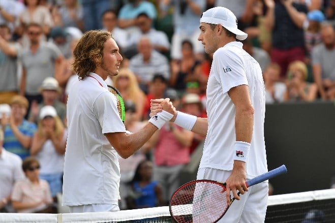 isner vs tsitsipas