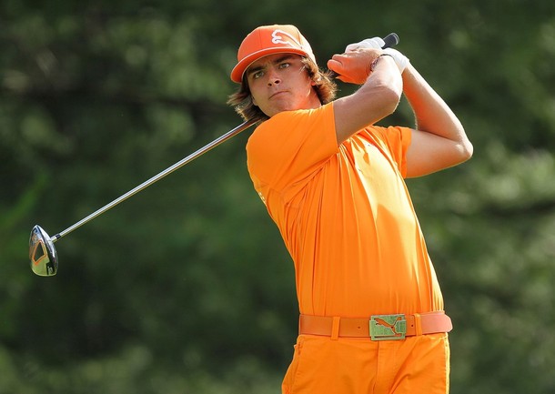 orange rickie fowler hat