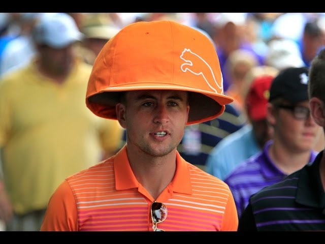 orange rickie fowler hat