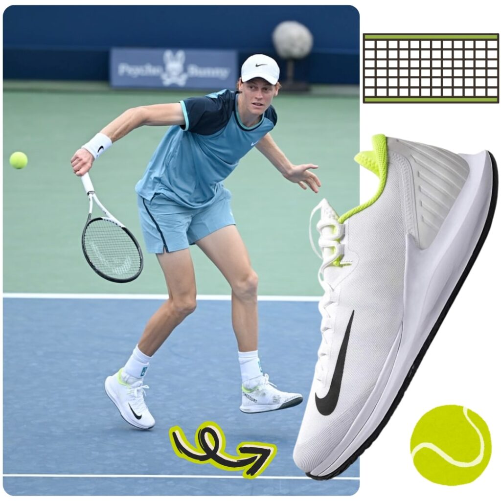 What Shoes Does Jannik Sinner Wear? Discover His Nike Court Air Zoom Zero