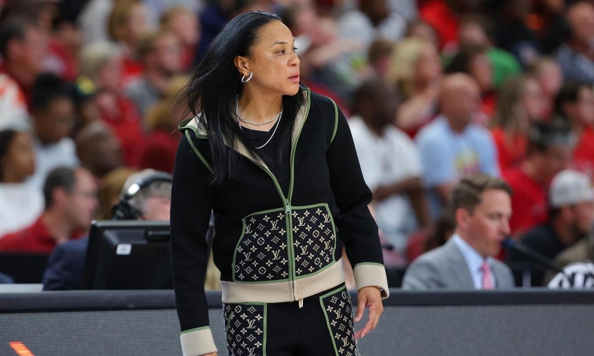 Shop Dawn Staleys Sweater Look: South Carolina Coachs Fashion Statement