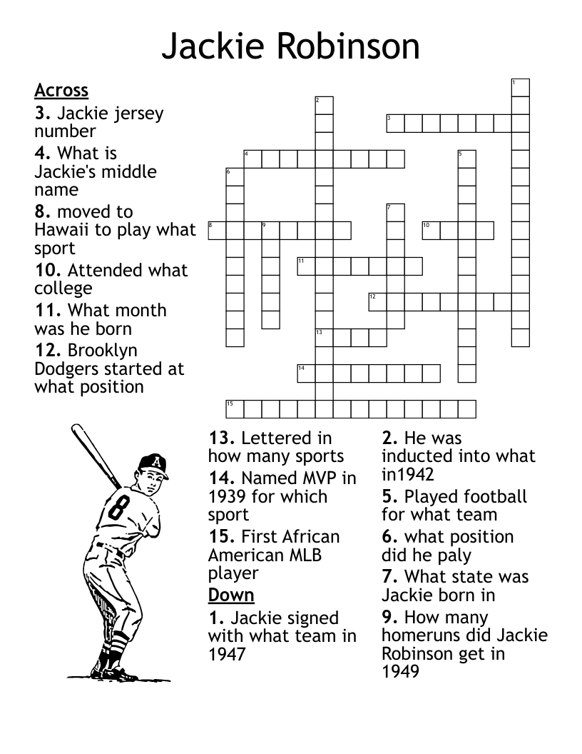 Discover the Answer to Baseballs Robinson Crossword Clue