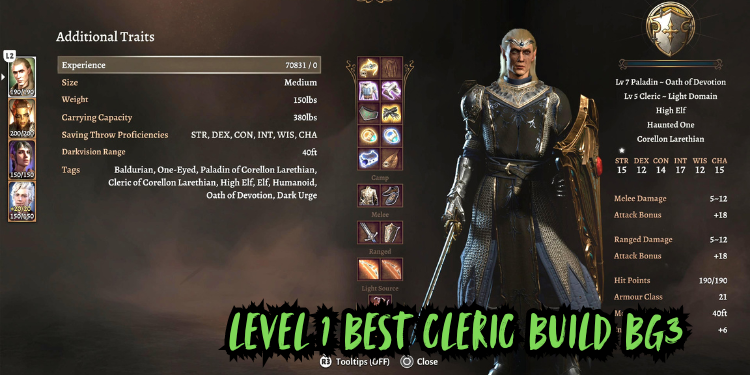 The Best Race for Cleric in BG3: Enhance Your Cleric's Power with These Top Choices