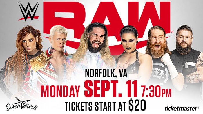 WWE Returns to Norfolk – Get Tickets for Live Action at Scope Arena!