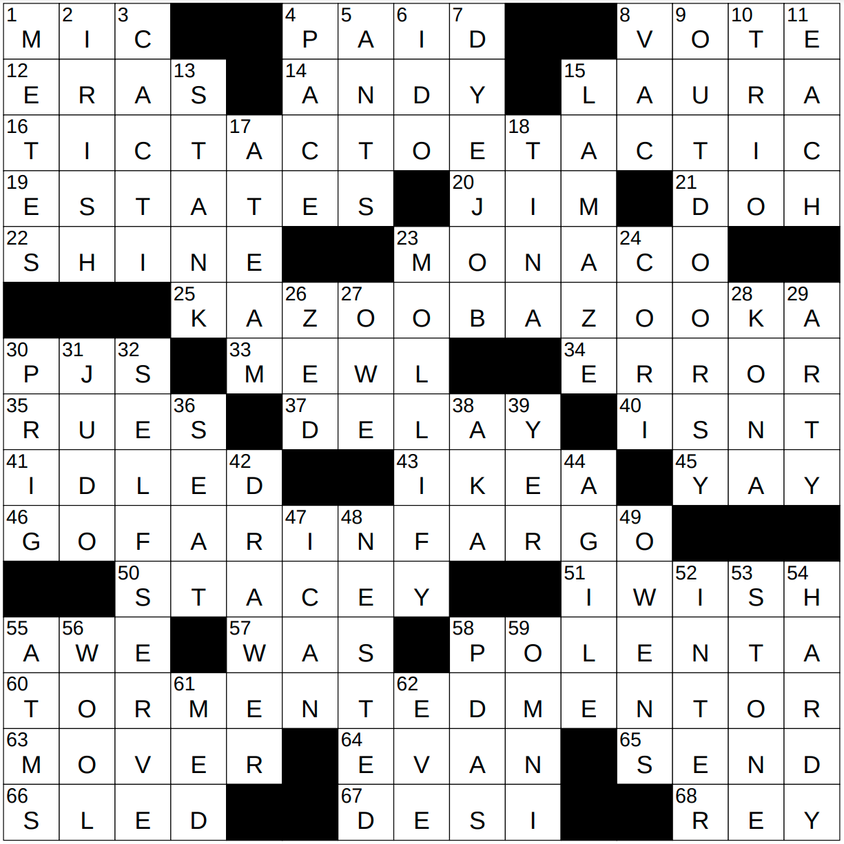 November Imperative NYT Crossword Clue Answer: VOTE Explained