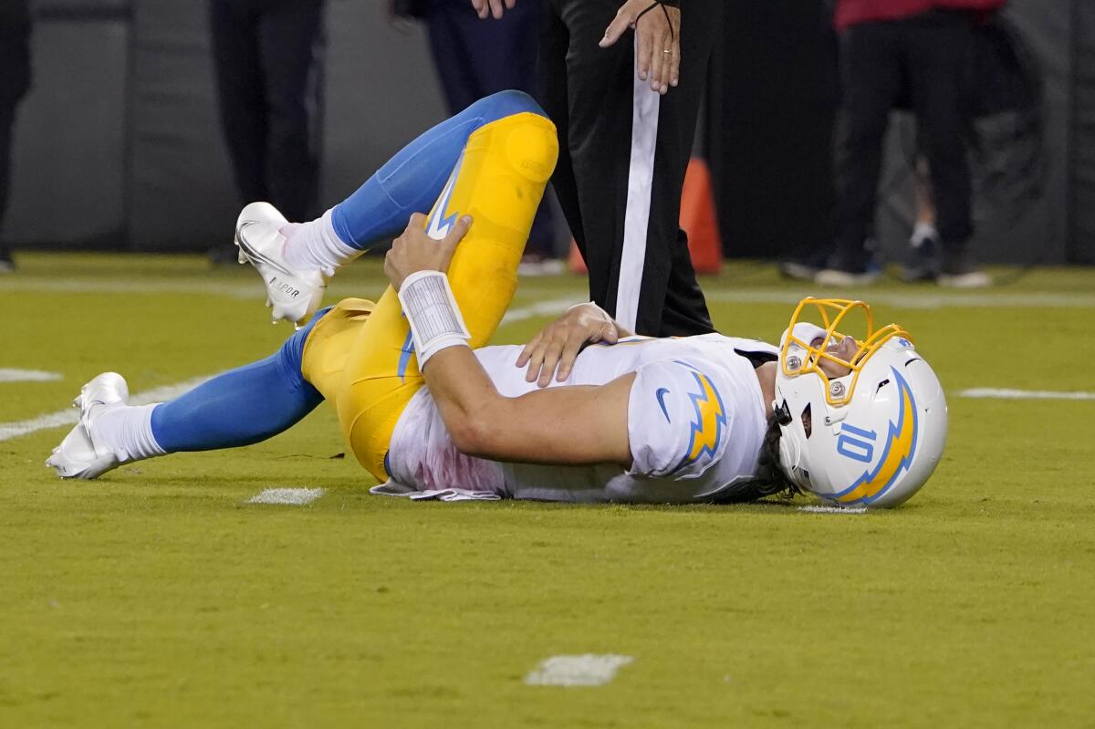 Justin Herbert Suffers Ankle Injury: Impact on Chargers Season