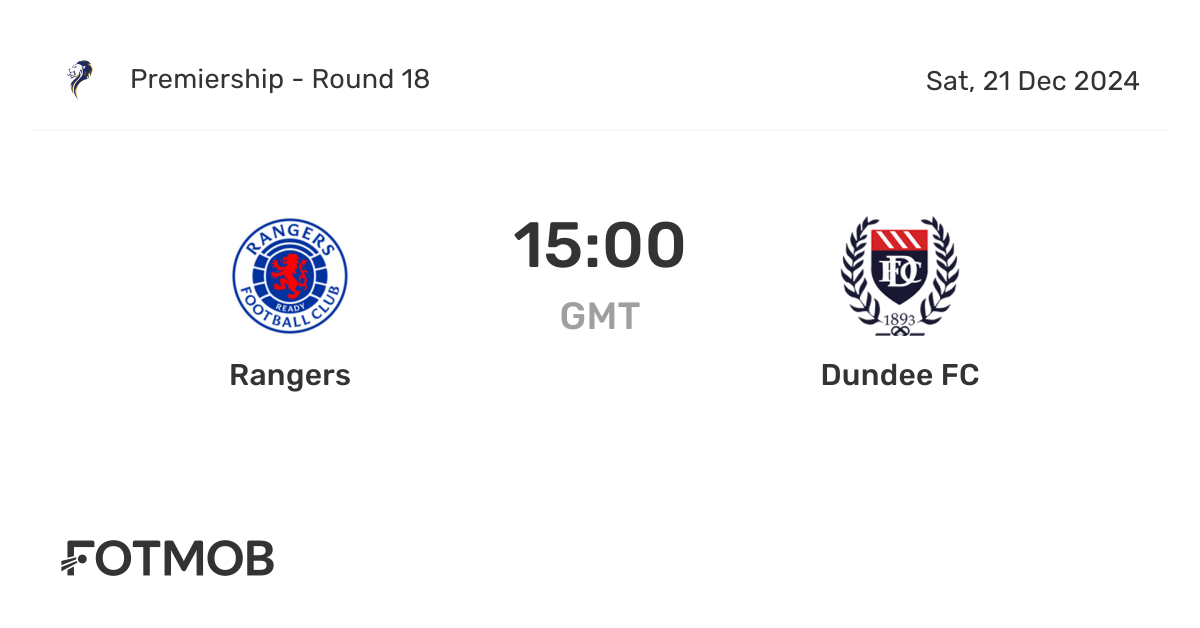 Rangers F.C. vs Dundee F.C. Standings: Get the Scores!