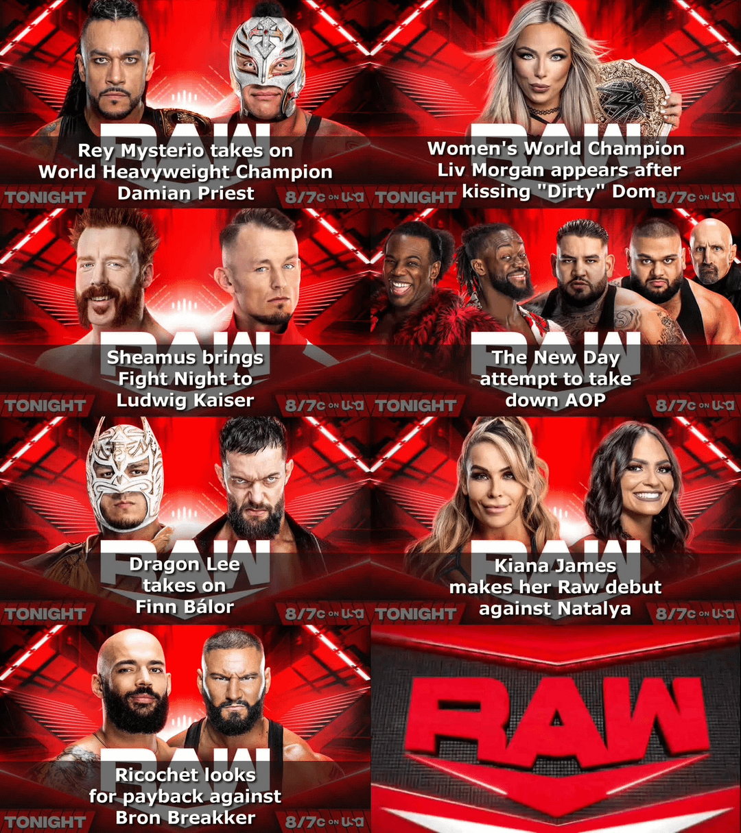 Monday Night Raw Card Tonight: Whos Fighting and What to Expect