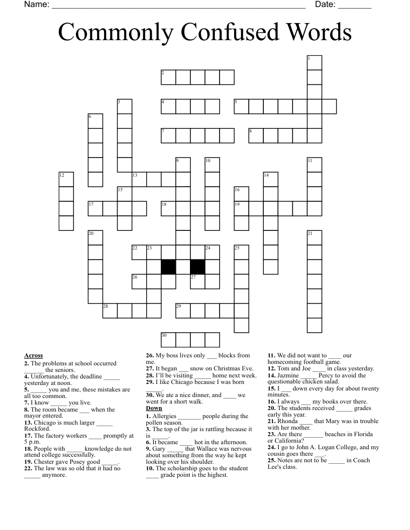 Confuses Crossword Puzzles? Avoid These Common Mistakes