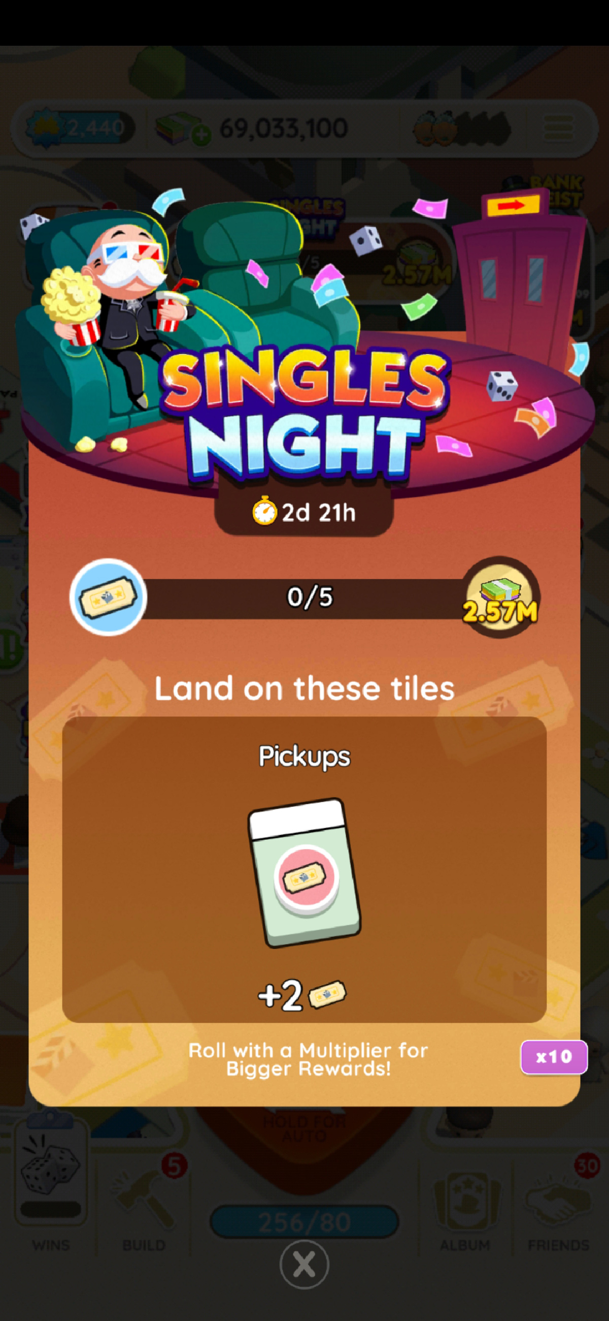 Your Guide to Monopoly Go Singles Night Rewards List