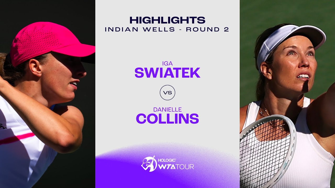 Iga Swiatek vs Danielle Collins Live: Full Match Highlights