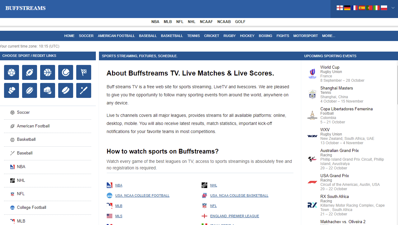 Buffstreamz Alternatives (Top Sites Like Buffstreamz for Live Sports Streams)