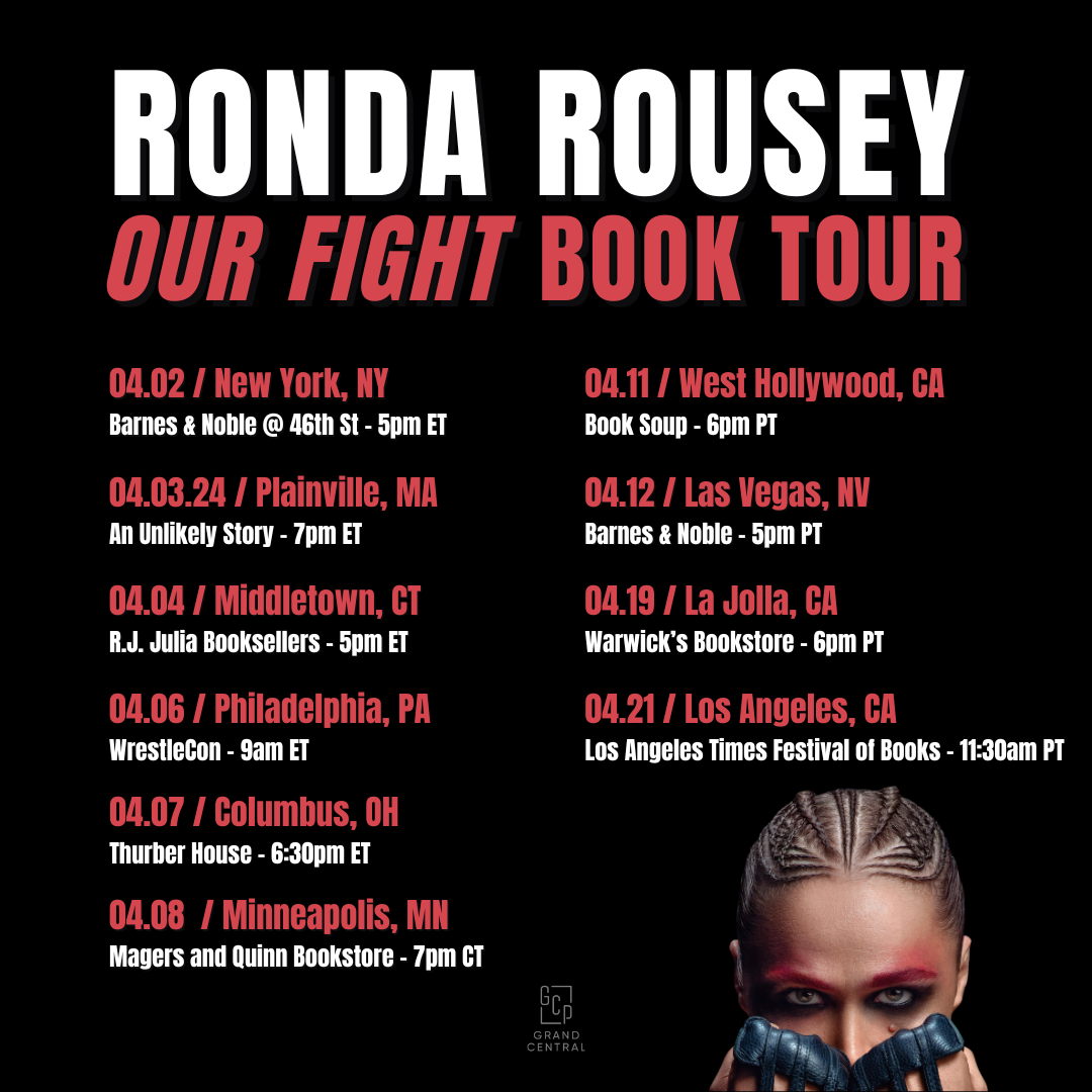 Ronda Rousey Book Tour: Everything You Need to Know is Right Here!