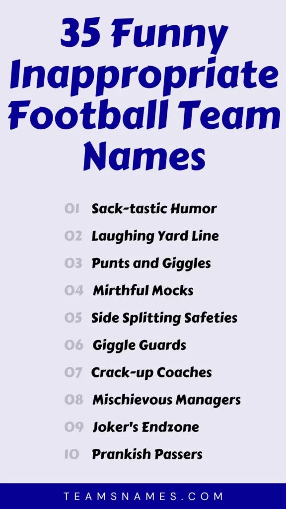 Top Inappropriate Fantasy Football Names for 2023! (These Funny Names Are Insanely Offensive!)