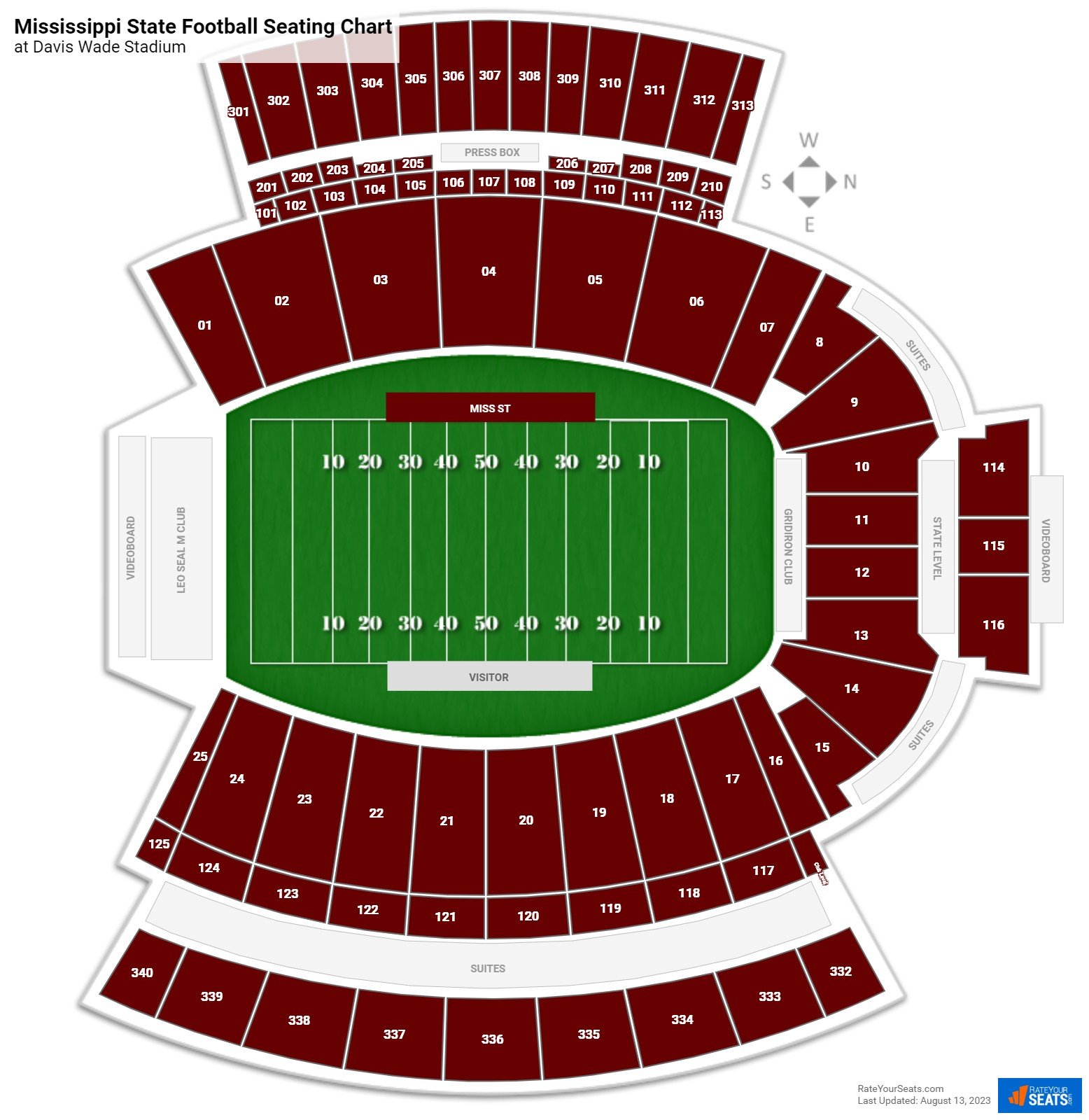 Davis Wade Stadium Seating Map: Find Your Perfect Seat Easily