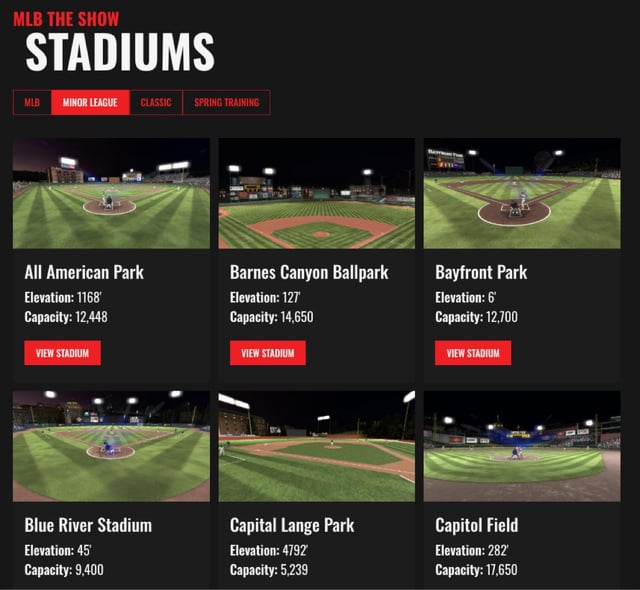 Find Your Favorite Minor League Stadiums - MLB The Show 24!