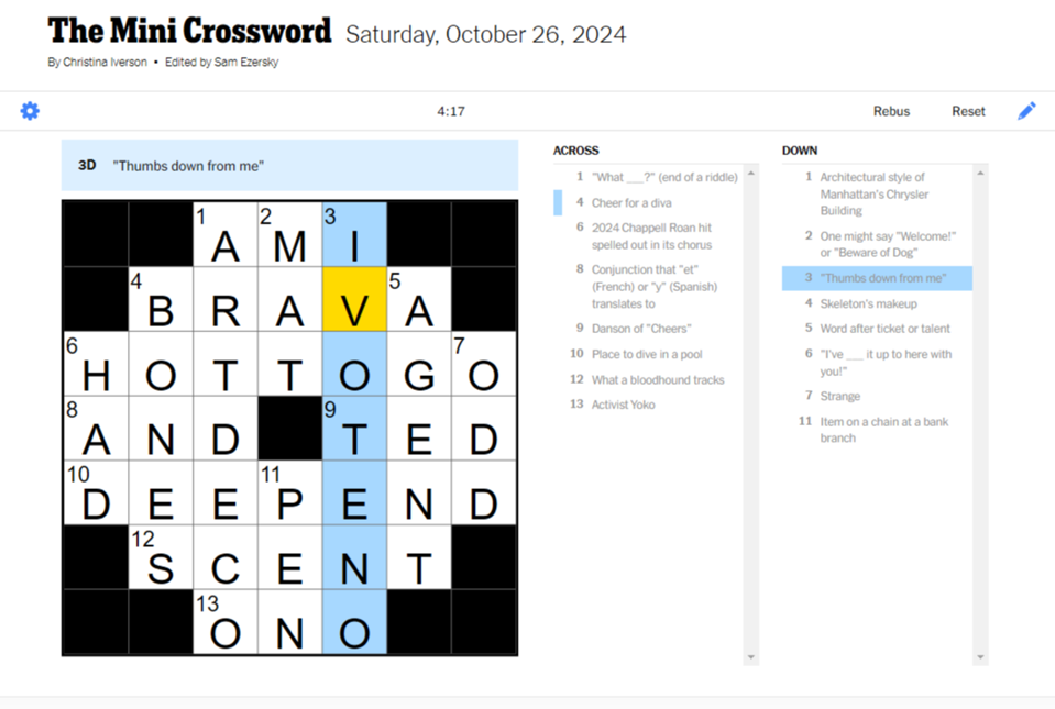 Need a Pick-Me-Up? Try the in need of some cheering up nyt mini Today