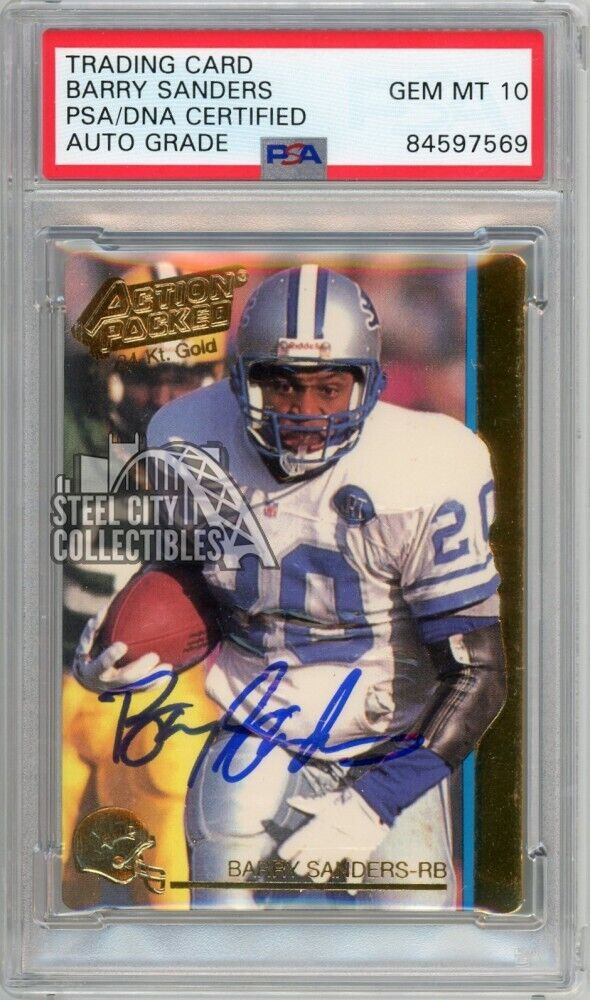 How much is a Barry Sanders signed football worth? Find out its value here!