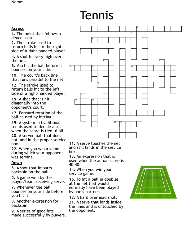 Perfect Serve in Tennis Crossword: Easy Clues & Answers!