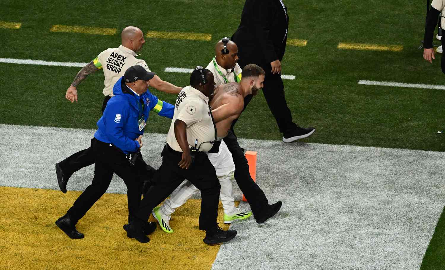 Super Bowl Streaker: Security Tackles Fan During Game.