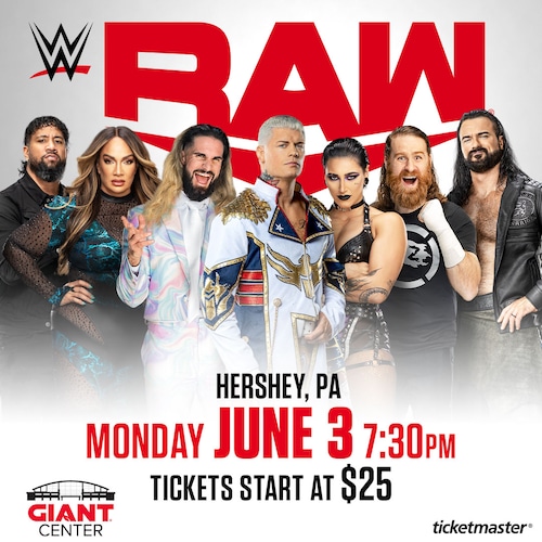 Experience WWE Raw Hershey PA 2024: Your Full Show plan.